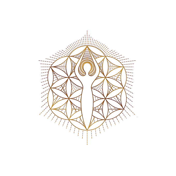 Human And The Flower Of Life LOGO for SALE"