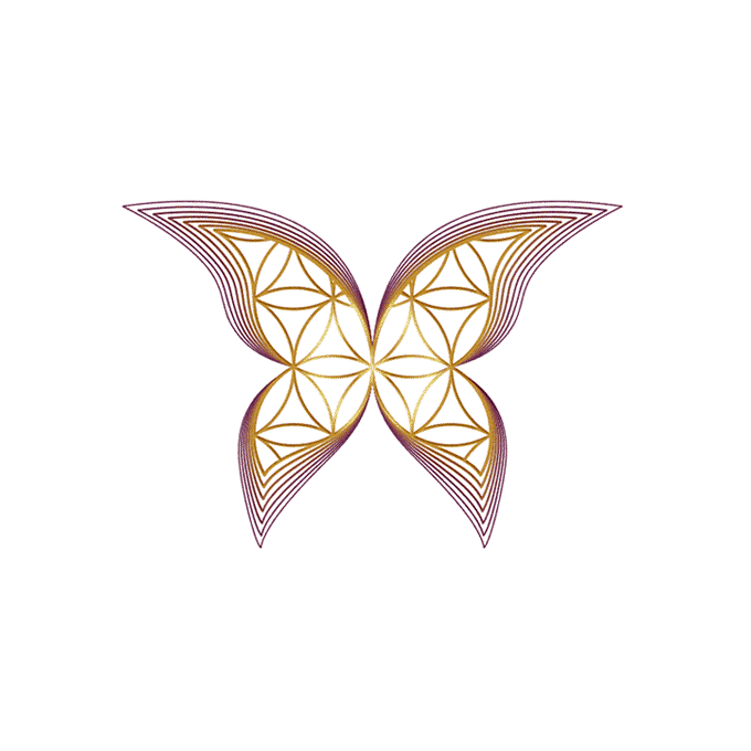 Flower Of Life Butterfly LOGO for SALE"