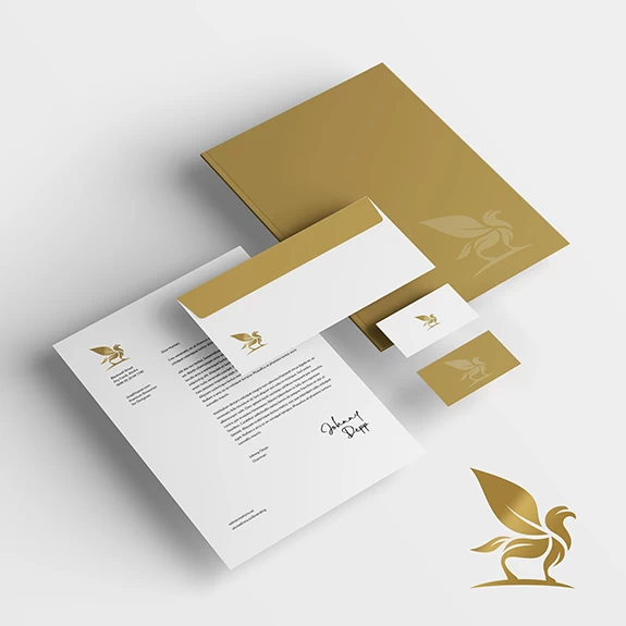 Branding package including logo design and stationery