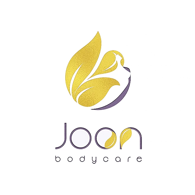 Elegant logo in form of a drop with a mermaid in negative space