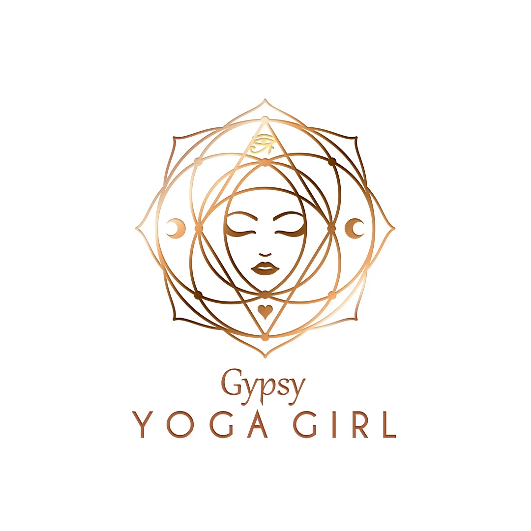 LOGO | BRANDING 10 Yoga Girl Mandala Logo with a woman face and yoga symbols