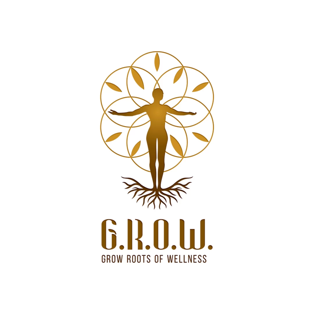 LOGO | BRANDING 8 Logo of a person forming the Tree of Life with the Seed of Life sacred geometry