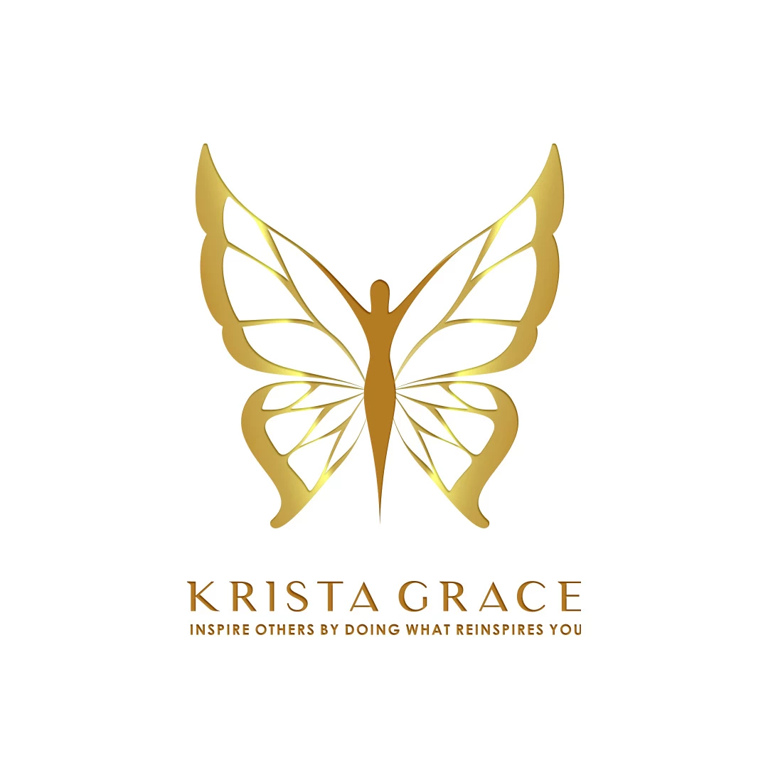 LOGO | BRANDING 1 Transformation Logo of a person with wings forming a butterfly